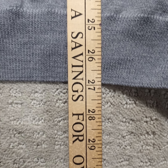 Murano By Roffi V Neck Extra Fine Lightweight Wool Sweater Mens Size Large Gray - Picture 3 of 12